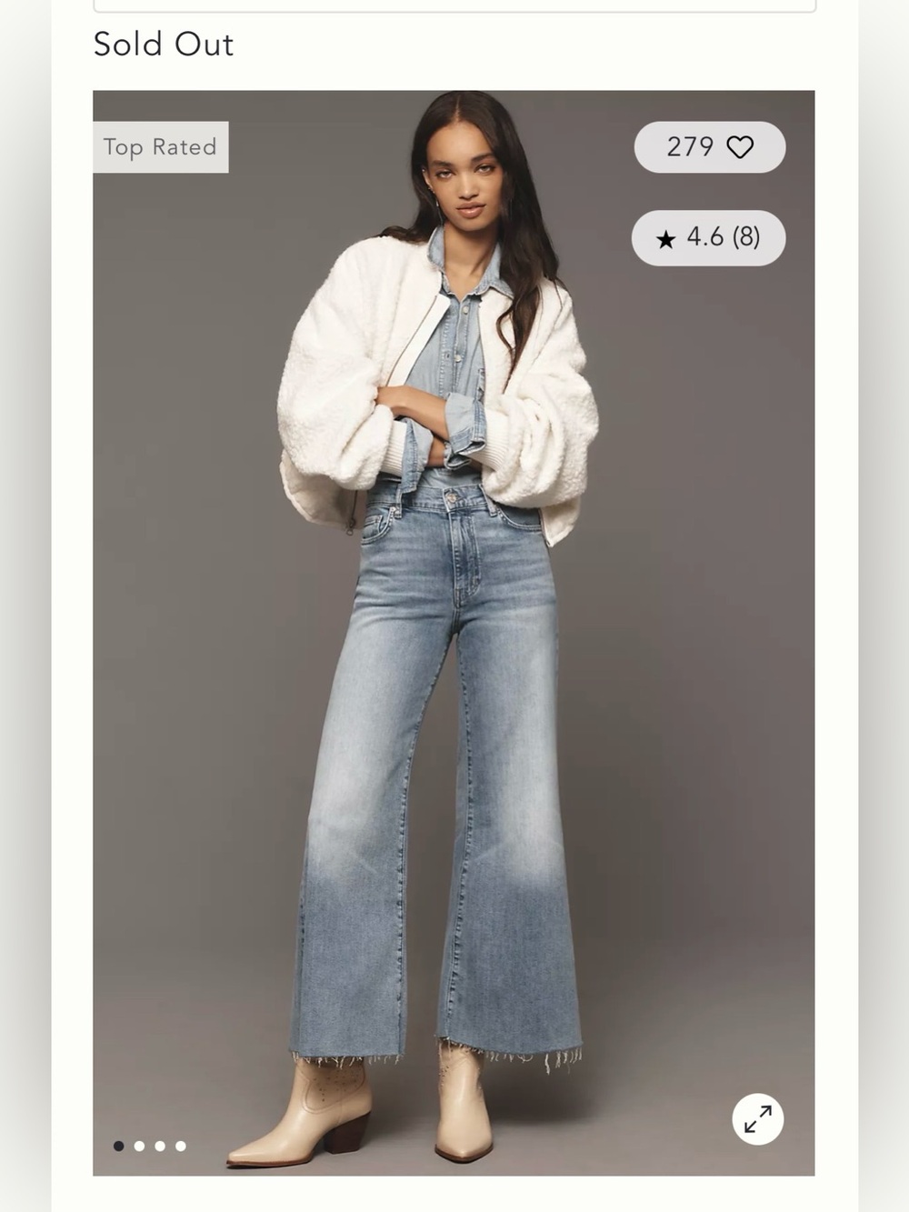 Frame le palazzo crop Jeans
